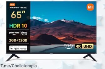 Smart TV Xiaomi de 65 pulgadas con imagen 4K ultra nítida y Alexa integrado, precio súper rebajado que no dura mucho, disfruta Netflix y Prime sin líos ¡Corre antes de que desaparezca este ofertón!