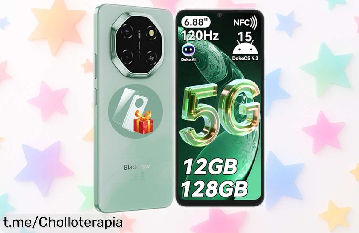 Smartphone Blackview Shark 6 pantalla gigante 6.88 con velocidad brutal a 120Hz y batería que aguanta todo el día, cámaras para fotos increíbles, precio rebajado súper chollazo que no vas a ver otra vez ¡corre antes de que vuelen!