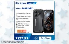 Smartphone robusto Blackview OSCAL Marine 2 con batería bestial de 11000mAh y memoria brutal que ahora llega con un precio rebajado nunca visto, ¡ofertón exclusivo por tiempo limitado para los más rápidos!