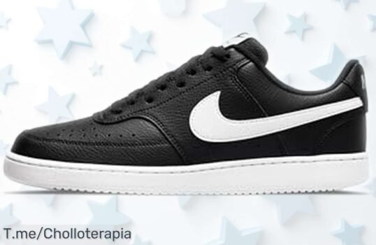 Sneaker Nike Court Vision Low Next Nature para hombre con cierre de cordones y tacón plano rebajado a un precio muy bajo, oferta brutal por tiempo limitado que no puedes dejar pasar ¡corre antes que vuelen!
