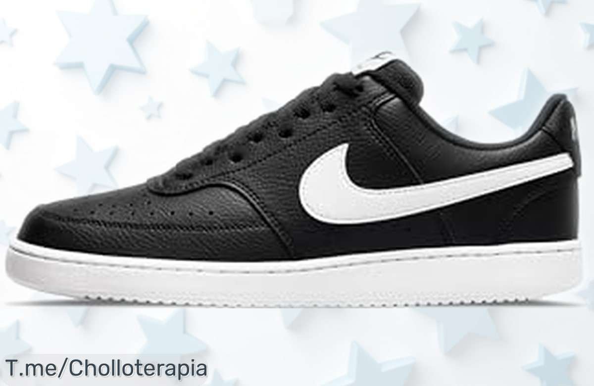 Sneaker Nike Court Vision Low Next Nature para hombre con cierre de cordones y tacón plano rebajado a un precio muy bajo, oferta brutal por tiempo limitado que no puedes dejar pasar ¡corre antes que vuelen!