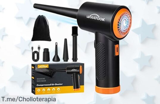 Soplador de polvo eléctrico a 60000 RPM con 3 velocidades, precio rebajado para limpiar todo sin esfuerzo ¡oferta limitada y unidades volando, no pierdas esta super oportunidad!