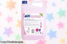 Suavizante concentrado Asevi profesional 5 litros con aroma duradero para pieles sensibles, que deja tu ropa suave hasta en los vaqueros ¡Precio rebajado y más de 200 lavados! Corre que vuelan estas unidades y no te lo puedes perder
