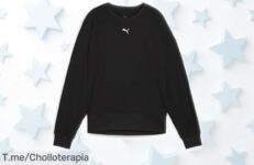 Sudadera Puma W Cloudspun negra para mujer con diseño que llama la atención y precio rebajado éxito total, un super chollo ideal para deporte o salir ¡No pierdas esta oportunidad única y corre a comprarla antes de que se acabe!