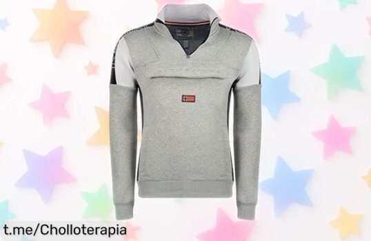 Sudadera con capucha Geographical Norway Fagostino para hombre en gris claro rebajada a un precio muy bajo, una oportunidad que vuela y no puedes dejar escapar ¡Date prisa y llévatela ya!
