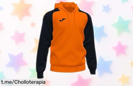 Sudadera con capucha Joma Academy IV con precio rebajado, ideal para moverte cómodo y lucir genial; un super chollo que se agota rápido ¡No pierdas esta oferta limitada que vuela!