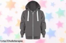 Sudadera con capucha y cremallera para niños rebajada a la mitad, el super chollo perfecto para invierno que vuela rápido ¡luce abrigo y estilo antes de que desaparezca esta oferta brutal!
