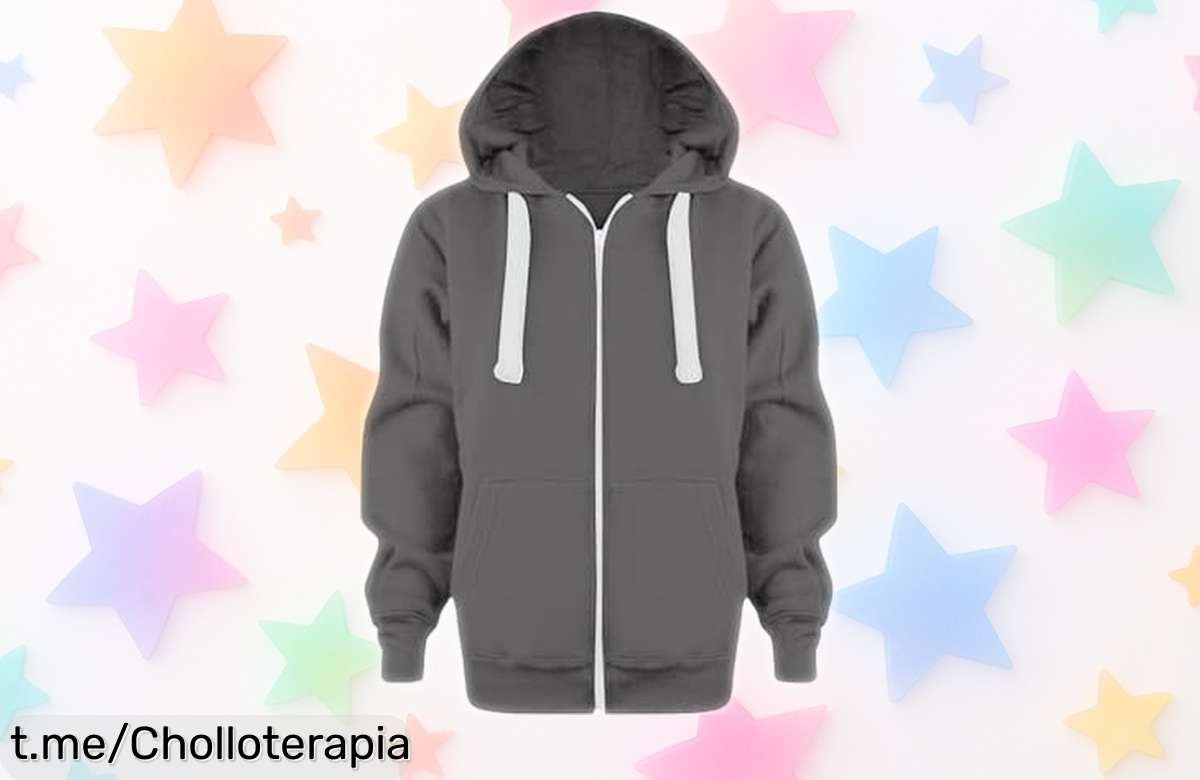 Sudadera con capucha y cremallera para niños rebajada a la mitad, el super chollo perfecto para invierno que vuela rápido ¡luce abrigo y estilo antes de que desaparezca esta oferta brutal!