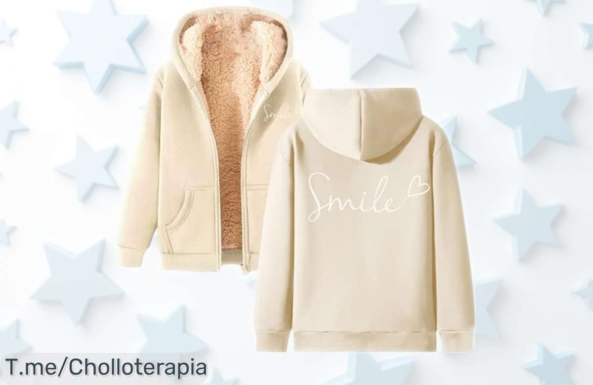 Sudadera con capucha y forro polar para hombre súper calentita que no querrás quitarte ahora a precio rebajado gracias a este ofertón limitado ¡Date prisa que vuelan!
