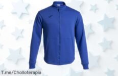 Sudadera de hombre Joma con cremallera rebajada que mantiene el calor y tiene bolsillos para todo, ahora a un precio muy bajo que no durará mucho ¡consíguela antes de que suba!