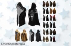 Sudadera ninja oversize con capucha y diseño 3D de vikingos, más brutal que nunca gracias a su precio rebajado; no la dejes escapar porque este ofertón se acaba pronto ¡corre que vuelan!