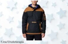 Suéter Columbia Challenger II para hombre con tejido repelente, diseño retro años 90 y precio rebajado por tiempo limitado; estilo y protección que no querrás dejar pasar ¡corre antes de que vuelen!