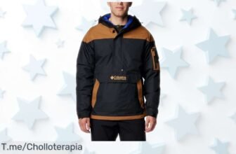 Suéter Columbia Challenger II para hombre con tejido repelente, diseño retro años 90 y precio rebajado por tiempo limitado; estilo y protección que no querrás dejar pasar ¡corre antes de que vuelen!