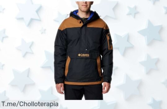 Suéter Columbia Challenger II para hombre con tejido repelente, diseño retro años 90 y precio rebajado por tiempo limitado; estilo y protección que no querrás dejar pasar ¡corre antes de que vuelen!