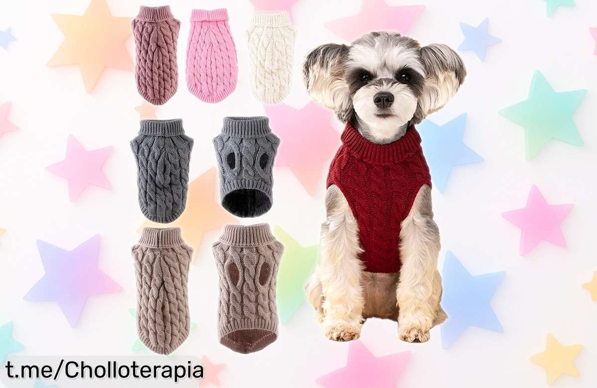 Suéter calentito para perros pequeños y gatos Esfinge con caída de precio brutal, ideal para chihuahuas y yorkshires, aprovecha este super chollo limitado que vuela ¡Consigue ya el tuyo antes que desaparezca!
