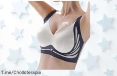 Sujetador push up sin aros para mujer con tirantes ajustables y efecto reductor, chollazo con caída de precio brutal que no puedes dejar escapar ¡solo usando cupón y oferta limitada!