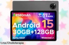 Tablet Android potente Doogee Tab A9 Pro+ con 30GB RAM y batería de 8580mAh súper rebajada para juegos sin cortes y peli en HD a 90Hz ¡No pierdas este ofertón que vuela rápido!