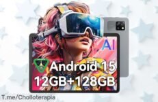 Tablet Blackview Android 10 pulgadas con 12GB RAM y hasta 2TB extra, potencia a tope para no parar; precio rebajado brutal que desaparece rápido, ¡apúrate que vuelan!