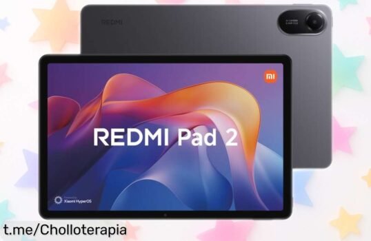 Tablet Xiaomi Redmi Pad 2 de 11” con pantalla nítida 25K y batería gigante que dura horas, procesador potente y conexión rápida, ahora a precio rebajado; este ofertón limitado vuela rápido ¡no pierdas esta super ganga!