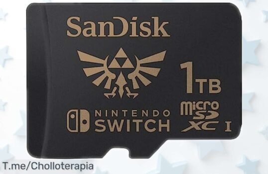Tarjeta micro SDXC SanDisk 1 TB edición Legend of Zelda para Nintendo Switch con velocidad top de hasta 100 MB-s precio rebajado brutal que te deja jugar sin parar ¡Consíguela ya antes que vuelen!