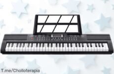 Teclado SucceBuy 61 teclas con 200 tonos y ritmos, altavoces directos y canciones incluidas a un precio bajísimo que no se repite ¡Date prisa que vuelan las unidades en esta oferta limitada!