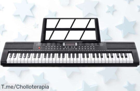 Teclado SucceBuy 61 teclas con 200 tonos y ritmos, altavoces directos y canciones incluidas a un precio bajísimo que no se repite ¡Date prisa que vuelan las unidades en esta oferta limitada!