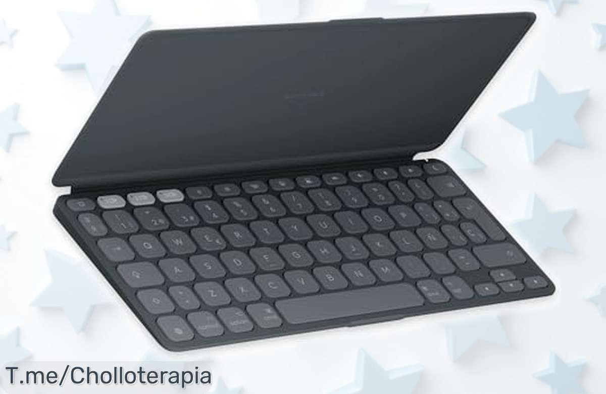 Teclado inalámbrico portátil Logitech KeysToGo 2 con cambio rápido entre 3 dispositivos y control multimedia, rebajado en un super chollo que desaparece volando ¡no lo dejes escapar!