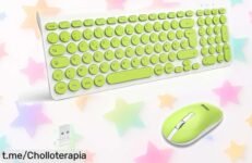 Teclado y ratón inalámbricos LeadsaiL Azerty súper silenciosos con conexión rápida y 12 accesos directos multimedia en un precio rebajado que no dura para siempre ¡llévate este ofertón ya!