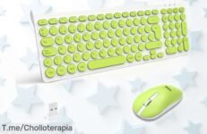 Teclado y ratón inalámbricos súper silenciosos LeadsaiL KF29 con conexión estable hasta 10 m oferta rebajada increíble para Mac y PC, un super chollo que no puedes dejar escapar ¡date prisa antes de que se agoten!