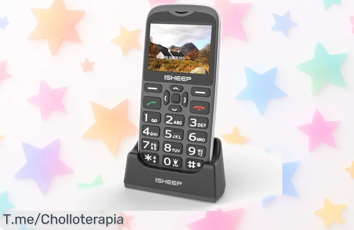 Teléfono móvil para mayores isheep gsm D210 con pantalla grande y botón SOS, precio rebajado que no se ve todos los días, fácil de usar y súper seguro; oferta limitada ¡no pierdas tiempo porque vuelan!