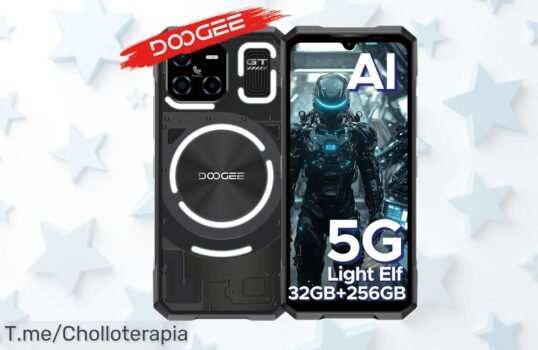 Teléfono resistente Doogee Blade GT con pantalla gigante y 12GB RAM que vuela, batería impresionante de 5500mAh y luz LED única rebajado a precio muy bajo por tiempo limitado ¡corre antes que se acaben!
