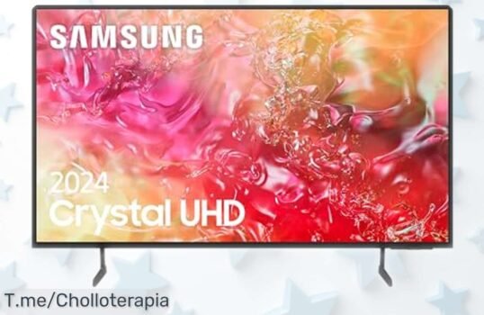 Televisor Crystal UHD 43 Samsung modelo 2024 con colores vibrantes y sonido envolvente, a un precio rebajado que no repetirán ¡Últimas unidades para llevarte este ofertón irresistible ya!