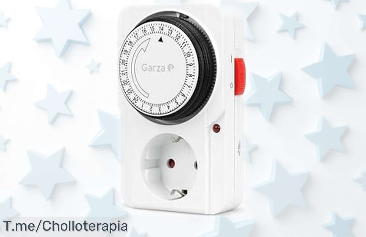 Temporizador analógico Garza 400600 blanco con programación fácil cada 15 minutos y protección infantil ahora a precio rebajado que vuela no pierdas este super chollo para controlar tus dispositivos ¡corre antes que se agote!