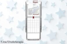 Tendedero Rayen con alas plegables y súper seguro 19 metros de espacio para secar sin líos, patas que no se mueven ni un milímetro y cierre firme precio rebajado único oferta limitada ¡no lo dudes más corre ya!