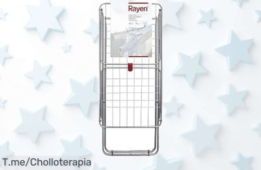 Tendedero Rayen con alas plegables y súper seguro 19 metros de espacio para secar sin líos, patas que no se mueven ni un milímetro y cierre firme precio rebajado único oferta limitada ¡no lo dudes más corre ya!