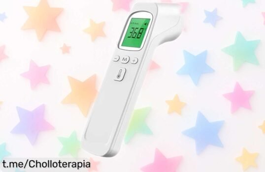 Termómetro digital infrarrojo sin contacto con lectura ultra rápida y alerta de fiebre rebajado para cuidar a toda la familia no pierdas este ofertón que vuela porque es por tiempo limitado