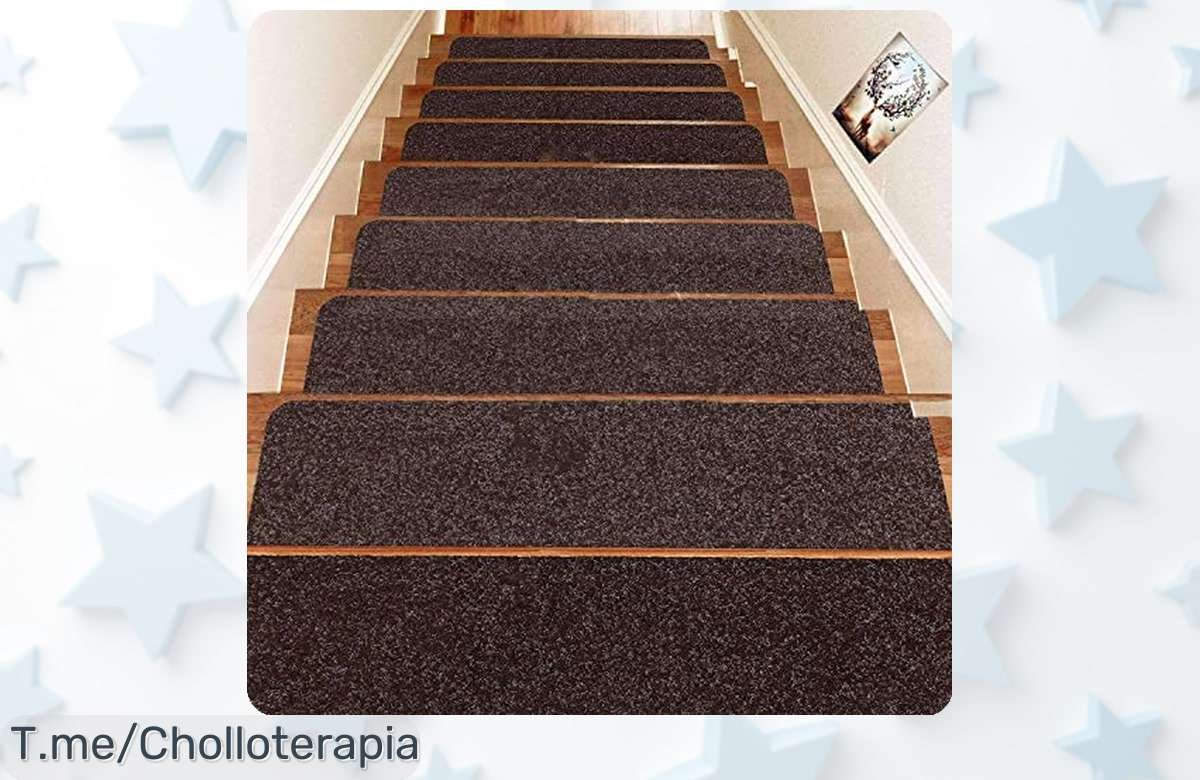 Tiras antideslizantes para escalera D L D con paquete de 14 unidades, precio rebajado para frenar caídas al instante y proteger tu hogar ¡date prisa que esta oferta limitada vuela!