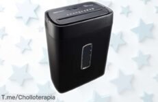 Trituradora Amazon Basics que corta hasta 12 hojas y tarjetas sin parar 9 minutos, con fácil control y función reversa para desatascar, ¡precio rebajado brutal que no se repite corre ya o lo perderás!