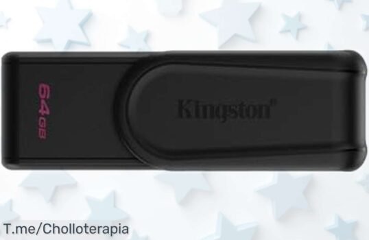 Unidad flash USB Kingston DataTraveler Exodia S 64GB con súper velocidad USB 32 y tapón giratorio, precio rebajado que vuela, ¡garantiza ya tu espacio extra antes que se agoten!