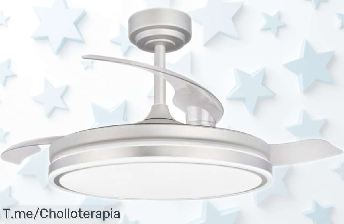 Ventilador de techo Akunadecor con motor DC y luz LED regulable a precio rebajado chollazo que no puedes dejar pasar corre que vuelan las unidades