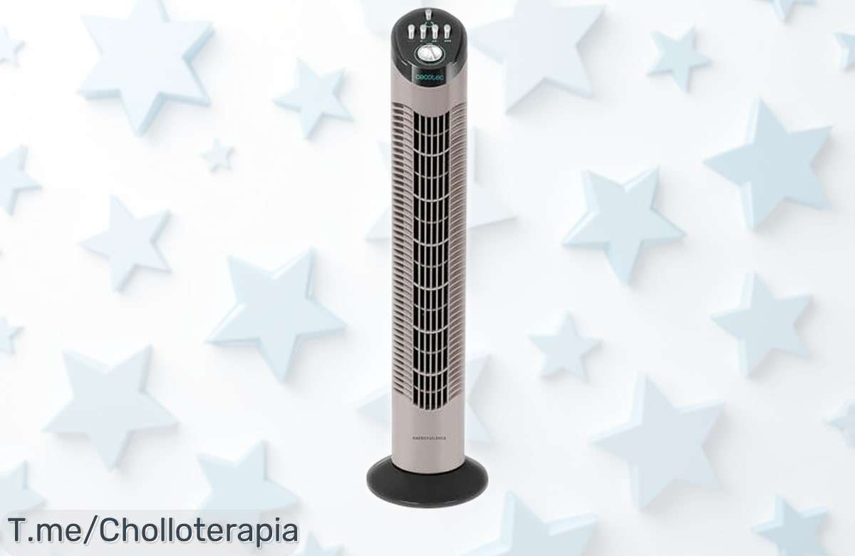 Ventilador de torre Cecotec EnergySilence 790 con motor silencioso y temporizador rebajado a precio loco para que disfrutes del fresquito sin ruido ¡Corre que es oferta limitada y están volando!
