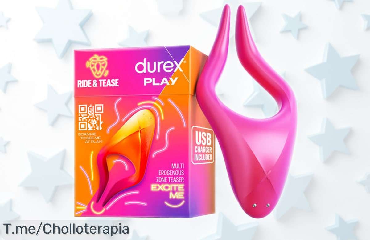 Vibrador estimulador multiuso Durex Ride & Tease con 7 modos de vibración y resistencia al agua, precio rebajado por tiempo limitado para que disfrutes sin parar ¡aprovecha ya esta oportunidad única antes que desaparezca!