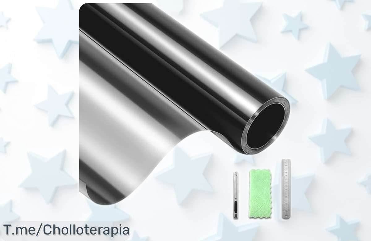 Vinilo adhesivo para ventanas negroplateado con privacidad total y bloquea el 90% del calor ¡rebajazo brutal que no durará, llévate ya este super chollo antes de que se agote!