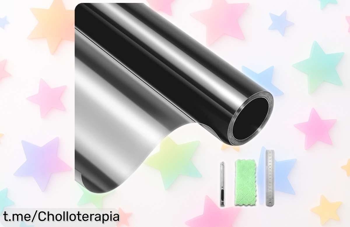 Vinilo espejo para ventanas con privacidad total y bloqueo UV 90%, precio rebajado que enfría tu casa u oficina; no pierdas esta oportunidad única, ¡mejora tu espacio ya antes de que se agoten!