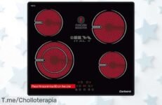 Vitrocerámica Corberó 60 cm con 4 zonas y touch control a precio rebajado, cocina rápido y seguro ¡aprovecha este super chollo antes que desaparezca!
