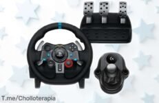 Volante de carreras Logitech G29 SE con force feedback para PS5, PC y PS4, sensación real increíble y palanca incluida, un super chollo que vuelan en tiempo limitado ¡aprovecha el precio rebajado ya mismo!