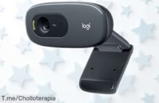 Webcam Logitech C270 HD 720p con imagen nítida y micrófono que elimina ruidos, rebajada a precio loco para videollamadas perfectas ¡Date prisa que vuelan!