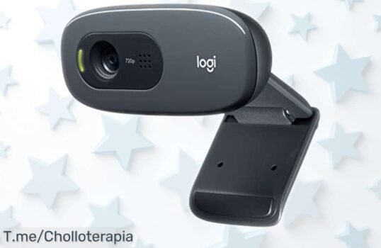 Webcam Logitech C270 HD 720p con imagen nítida y micrófono que elimina ruidos, rebajada a precio loco para videollamadas perfectas ¡Date prisa que vuelan!