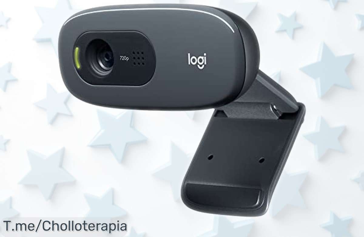 Webcam Logitech C270 HD 720p con imagen nítida y micrófono que elimina ruidos, rebajada a precio loco para videollamadas perfectas ¡Date prisa que vuelan!