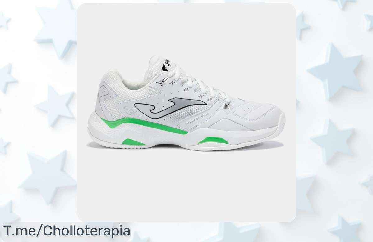 Zapatilla pádel hombre Joma Master 2502 blanco con caída de precio brutal y super chollo para entrenar como un pro ¡muy pocas unidades a este precio rebajado, no lo dejes escapar!